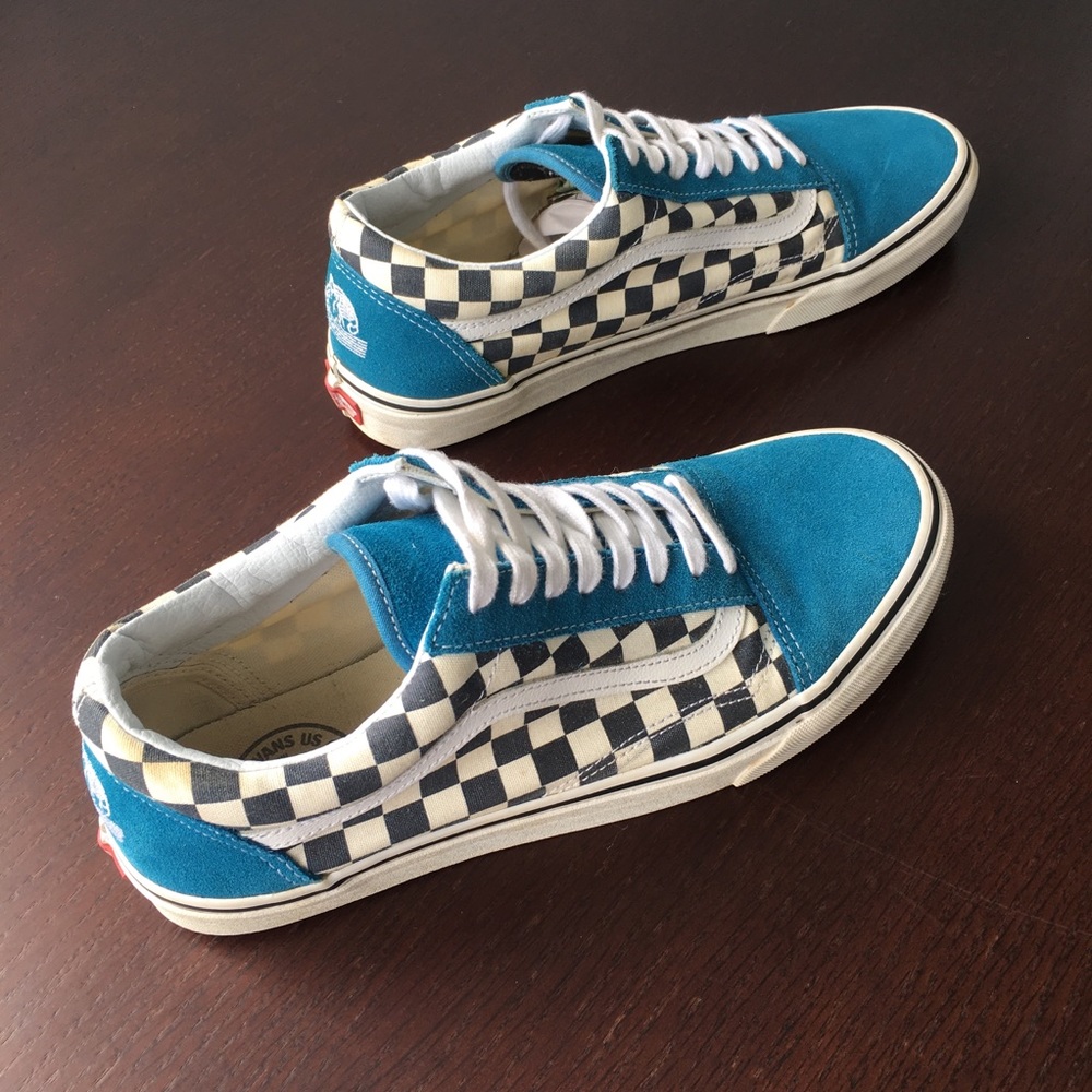 Vans US Open 2016 Surf Shoe Turquoise Checkerboard - Picture 5 of 8